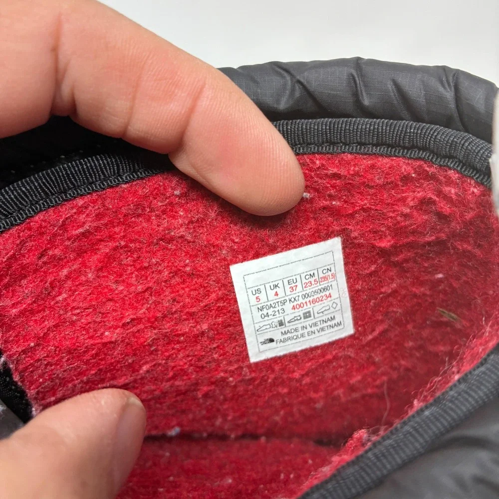 The North Face Women's Size 5 Black‎ Leather Winter Snow Boots Insulated